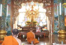 วันพฤหัสบดีที่ 10 มีนาคม 2565 เจริญพระพุทธมนต์นพเคราะห์ ช่วงเช้า