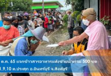 Live ธารน้ำใจช่วยผู้ประสบภัยน้ำท่วม : หลวงปู่พุทธะอิสระ แจกข้าวสารอาหารแห้ง 16ต.ค.2565